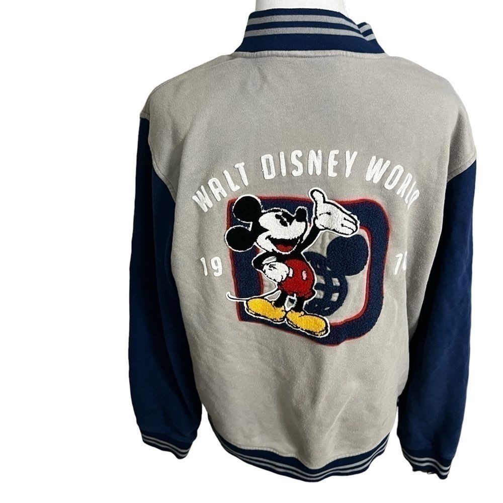Walt Disney World Mickey Mouse 1971
Gray Button Down Bomber Jacket medium - Picture 3 of 11